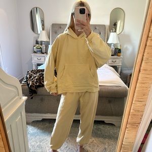 Daily Drills Unisex Hoodie & Joggers in Lemonade